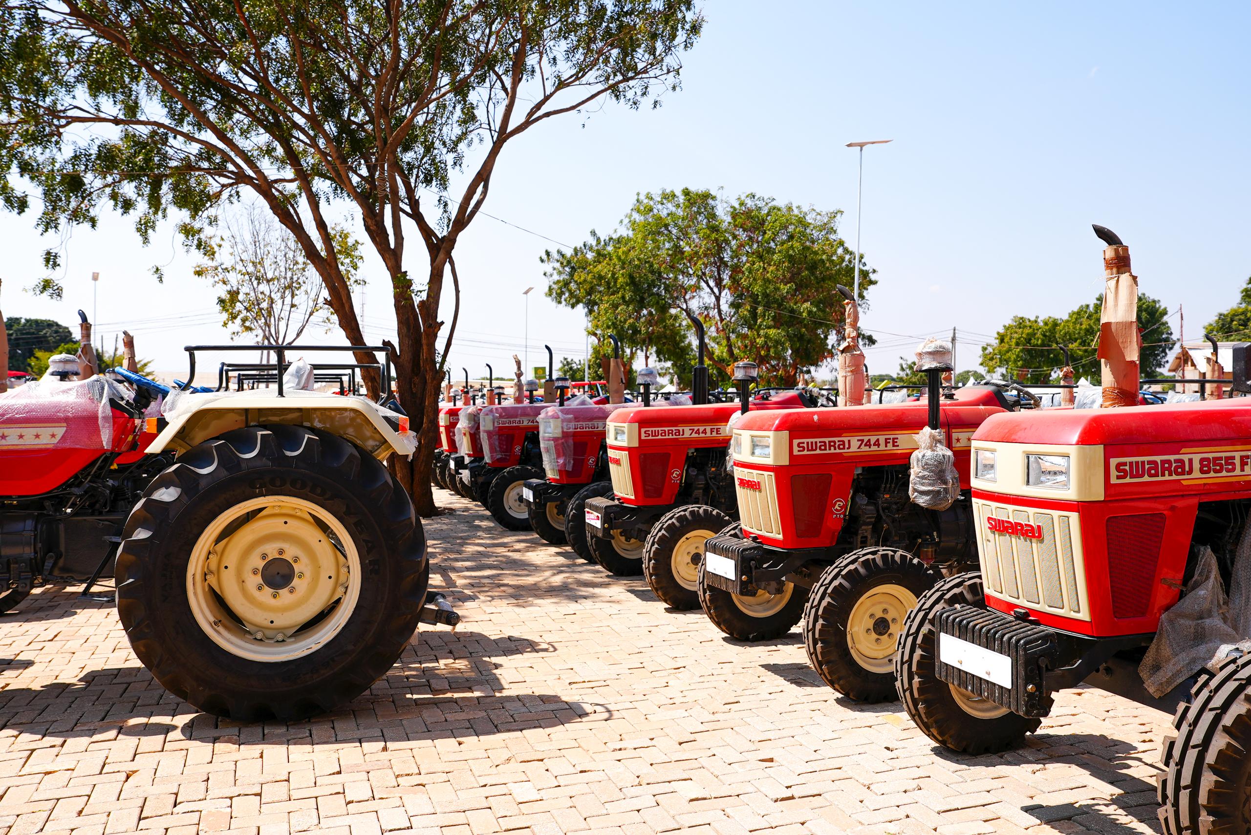 Agricultural tractor used for land preparation and other farm operations.”