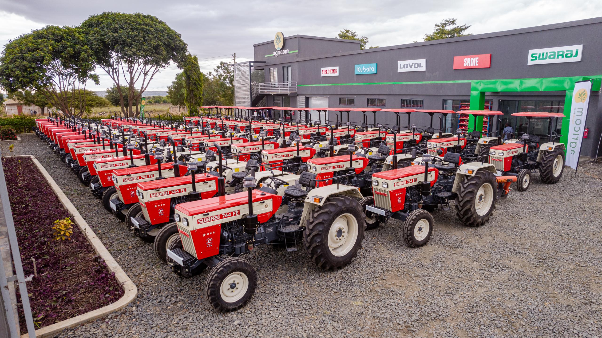 Tractor for maize farming in Tanzania