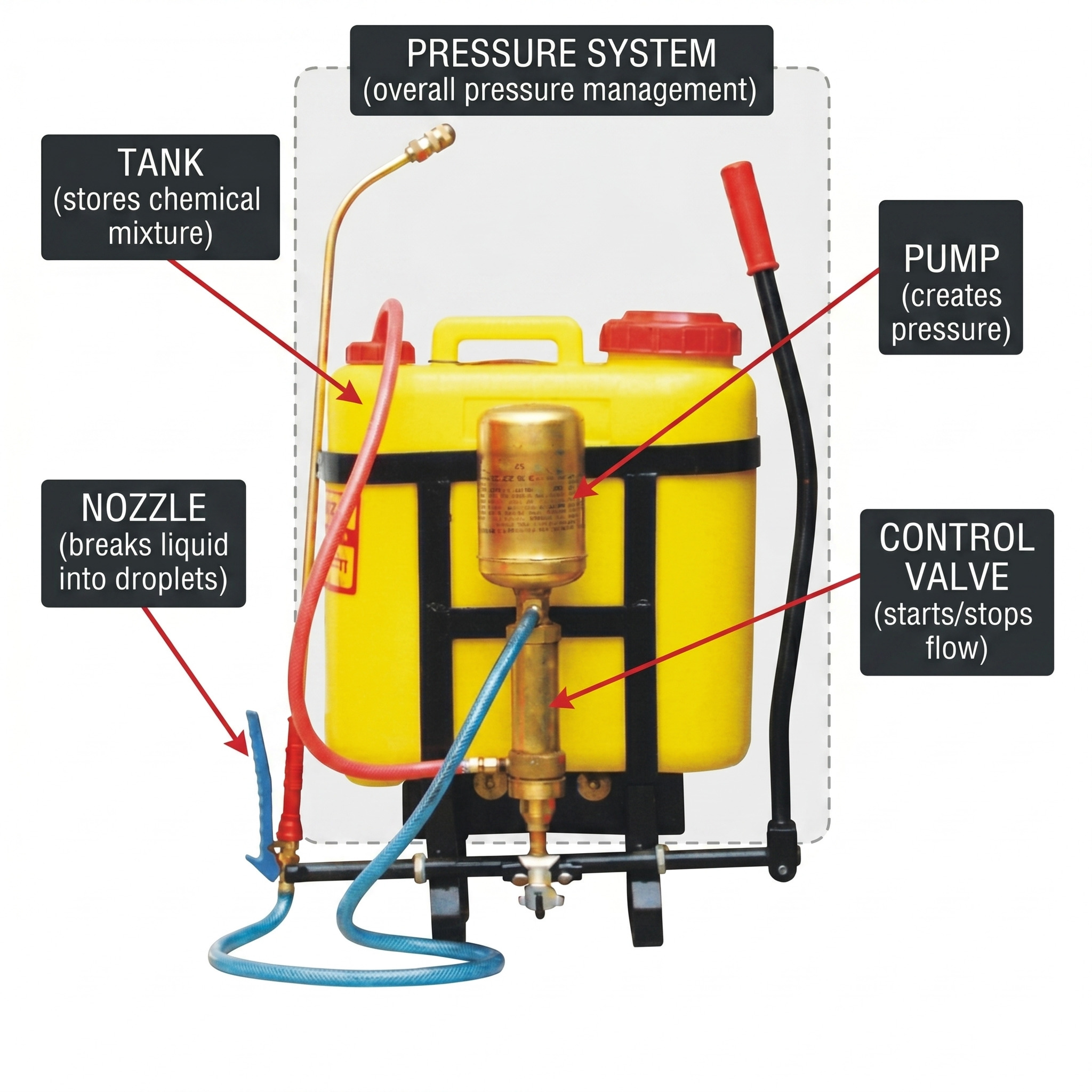 Components of crop protection equipment