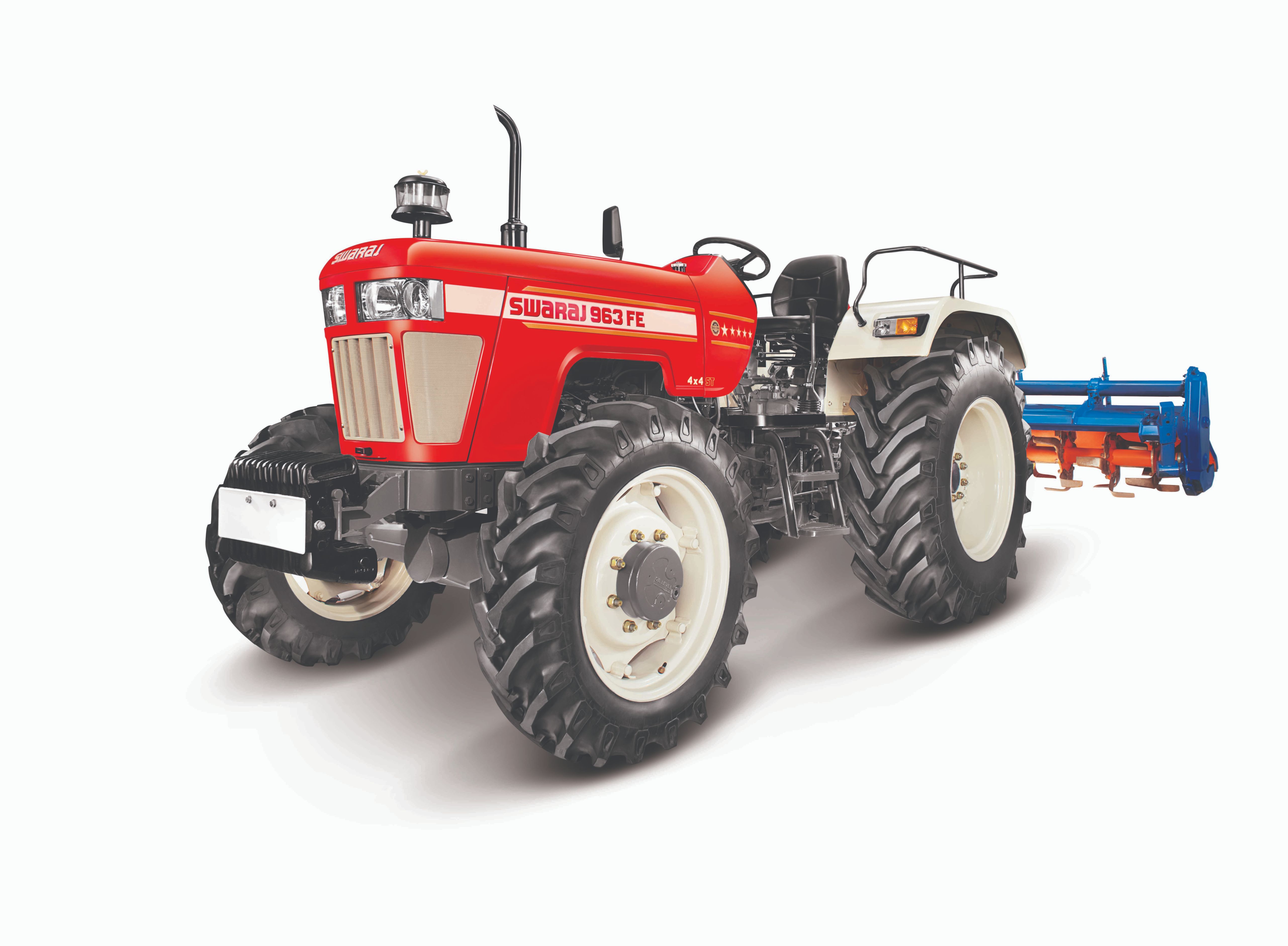 Red Swaraj 855 FE 4WD Tractor
