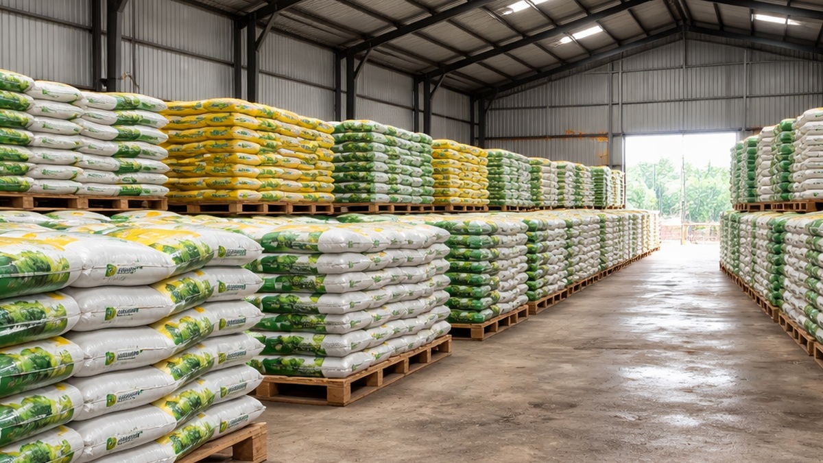 Safe fertilizer handling and storage at a farm in Tanzania